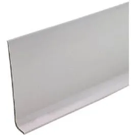 4-Inch x 4-Ft. Silver Gray Vinyl Wall Base