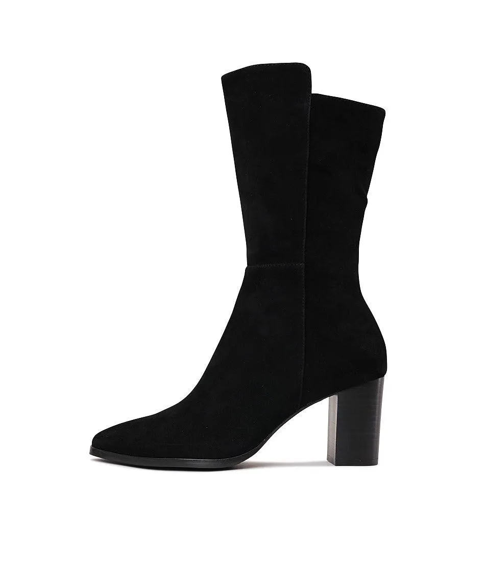 Aisley Black Suede Boots