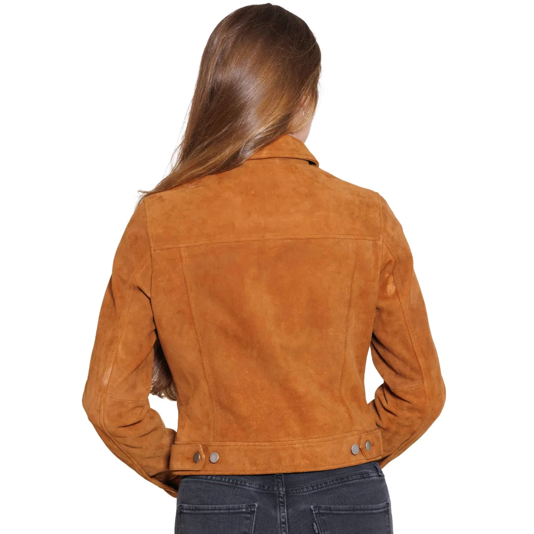 ALYSSA - Women's Suede Leather Jacket