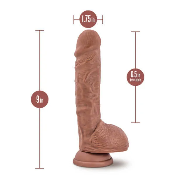 Au Naturel Big Billy 9 inches Dildo Mocha