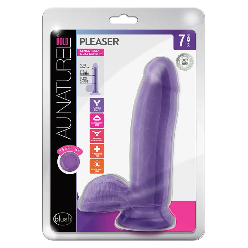 Au Naturel Bold Pleaser Dildo-Purple 7