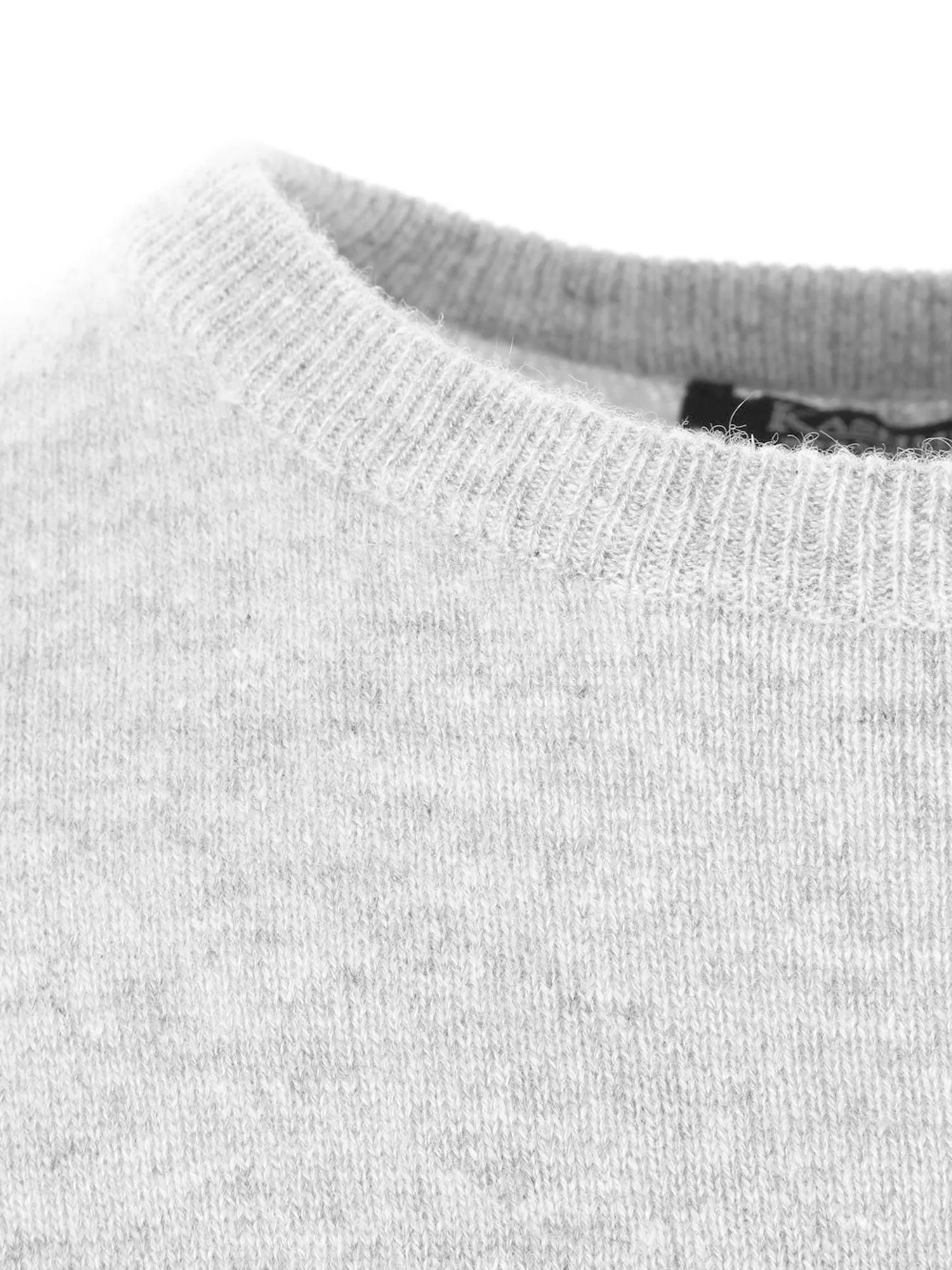 Cashmere sweater men "O-neck" - light grey