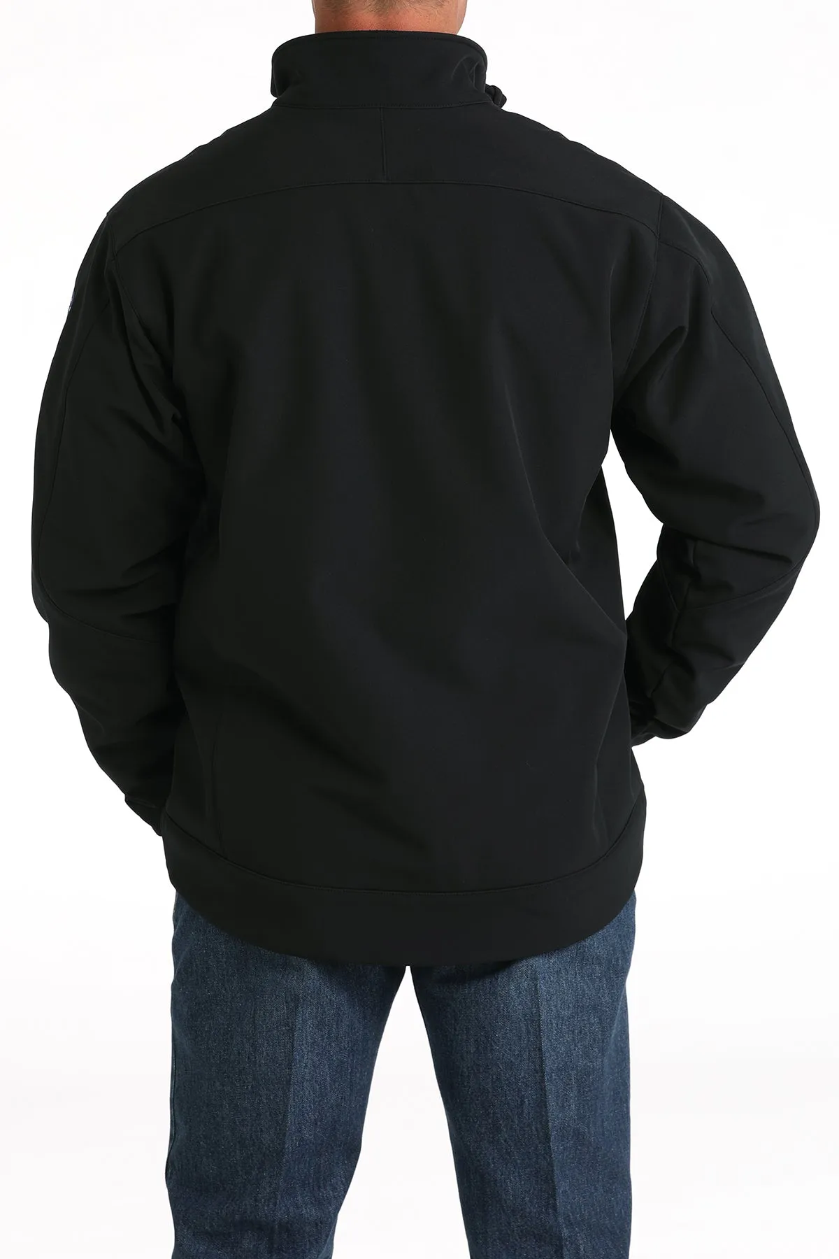 Cinch Men's Black Bonded Jacket with Stars & Stripes Cinch Logo