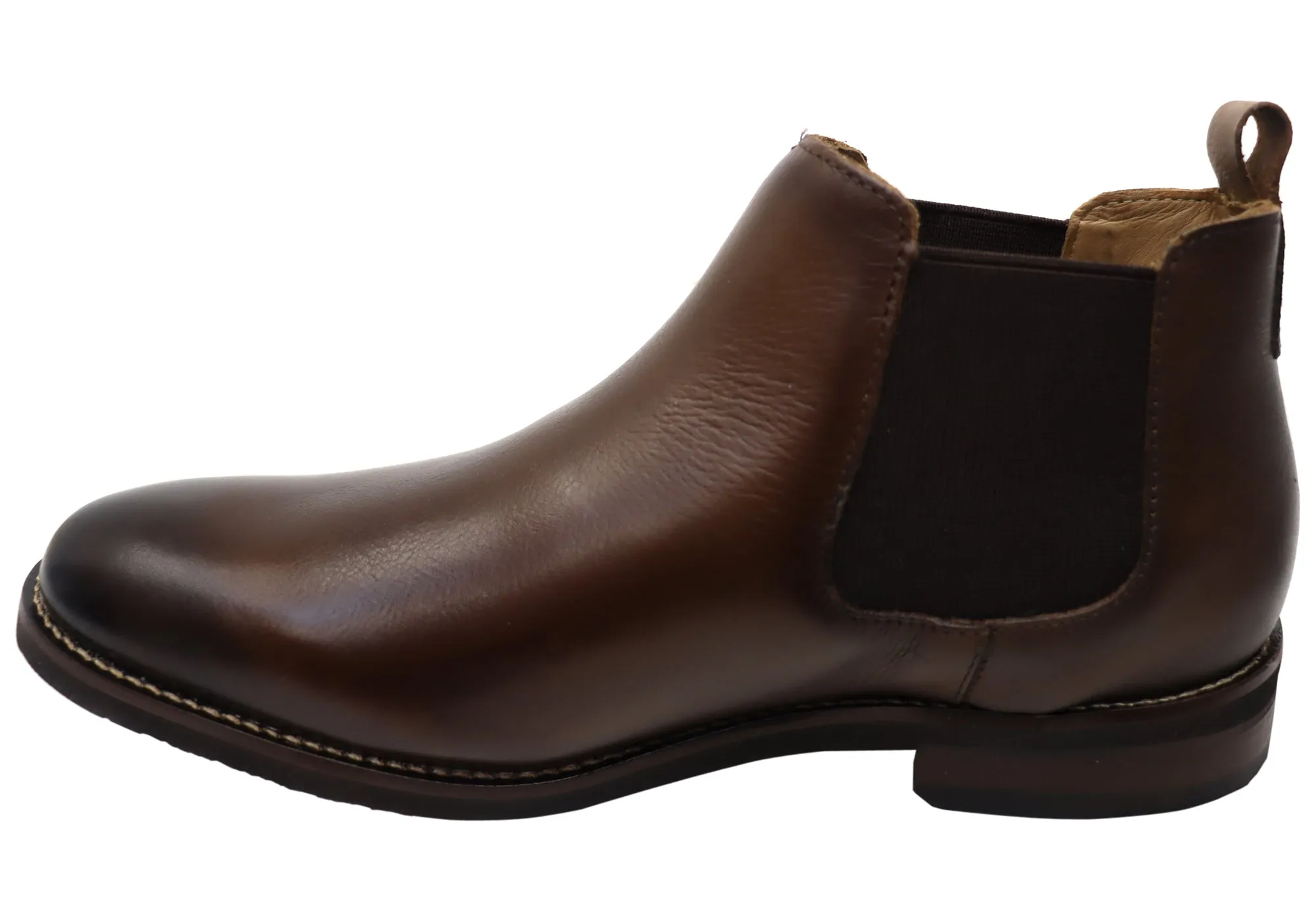 Democrata Jacko Mens Comfortable Leather Chelsea Boots Made In Brazil