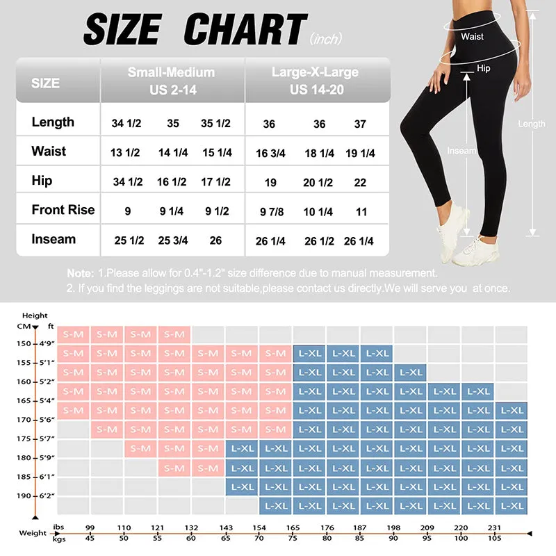 Fullsoft Womens Cross Waist Leggings High Waisted Yoga Pants Black