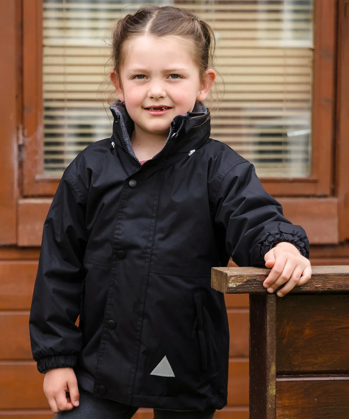 Junior/youth reversible StormDri 4000 jacket | Black/Grey