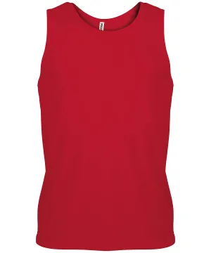 Mens sports vest | Red