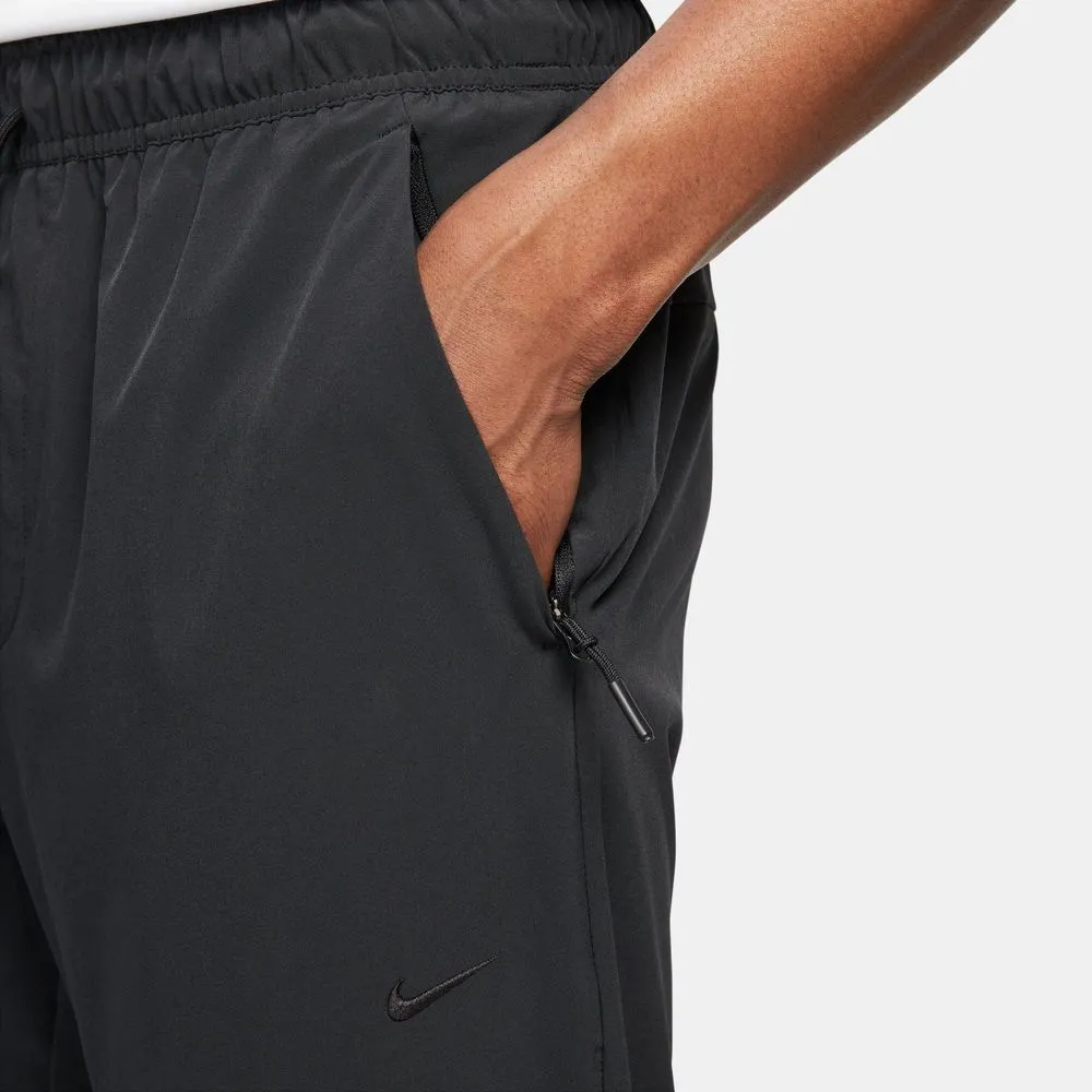 Mens Unlimited Dri-FIT Zippered Cuff Versatile Pants - Black/Black