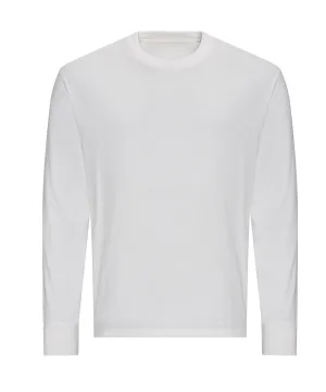 Oversize 100 long sleeve T | White