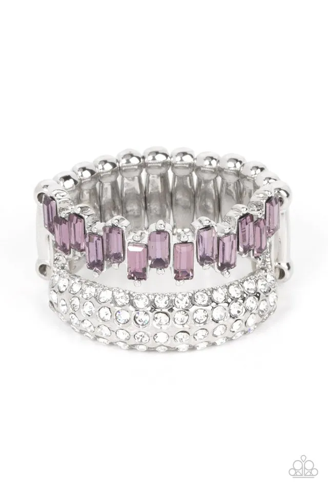 Paparazzi Ring ~ Hold Your CROWN High - Purple