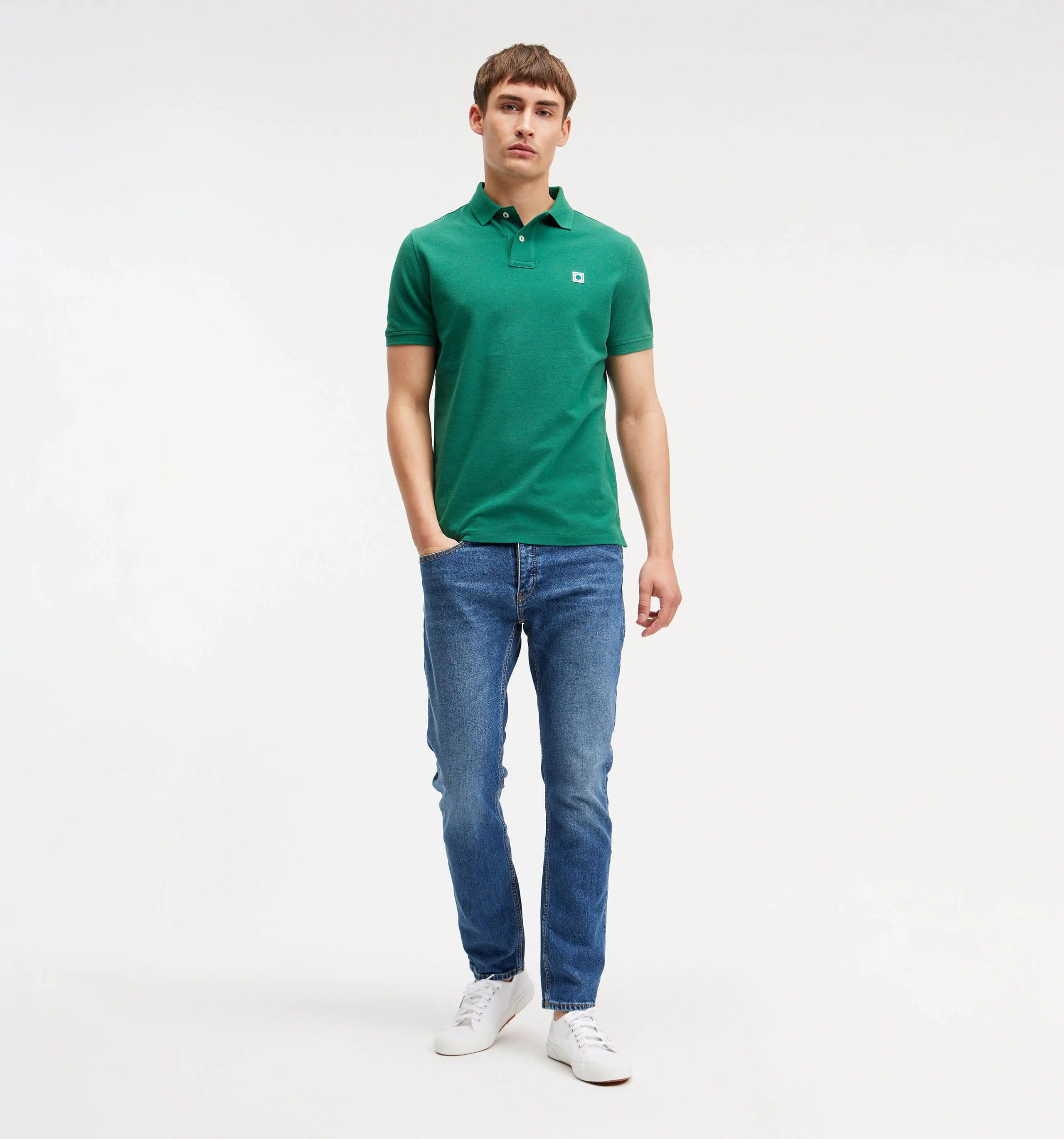 Pique Polo Dark Green