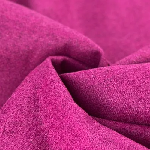 PREORDER: Magenta Heather Sanded Wool Coating | SKU 7682