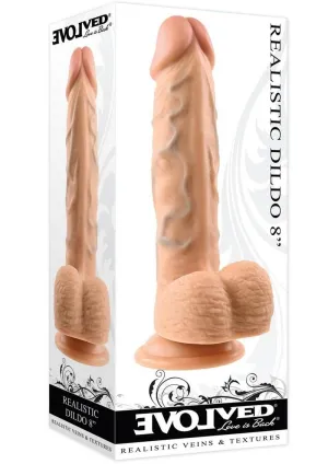 Realistic Dildo 8in Vanilla