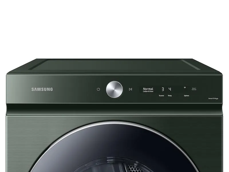 Samsung DVE53BB8900GA3 Bespoke 7.6 cu. ft. Ultra Capacity Electric Dryer with AI Optimal Dry and Super Speed Dry in Forest Green