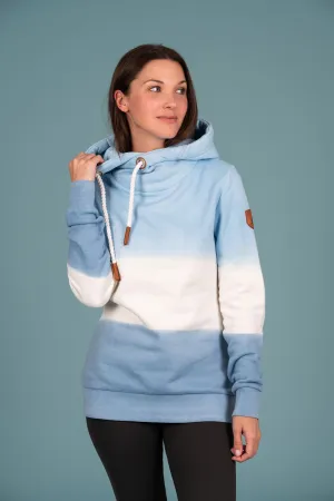 Serena Dip Dye Hoodie Sapphire Mix