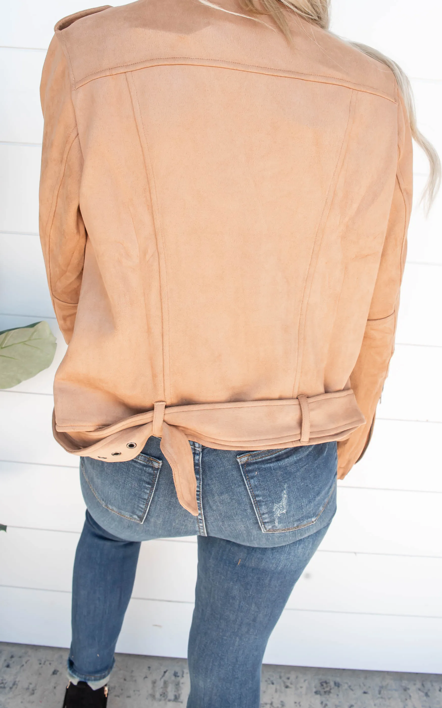 Soft and Cozy Suede Moto Jacket