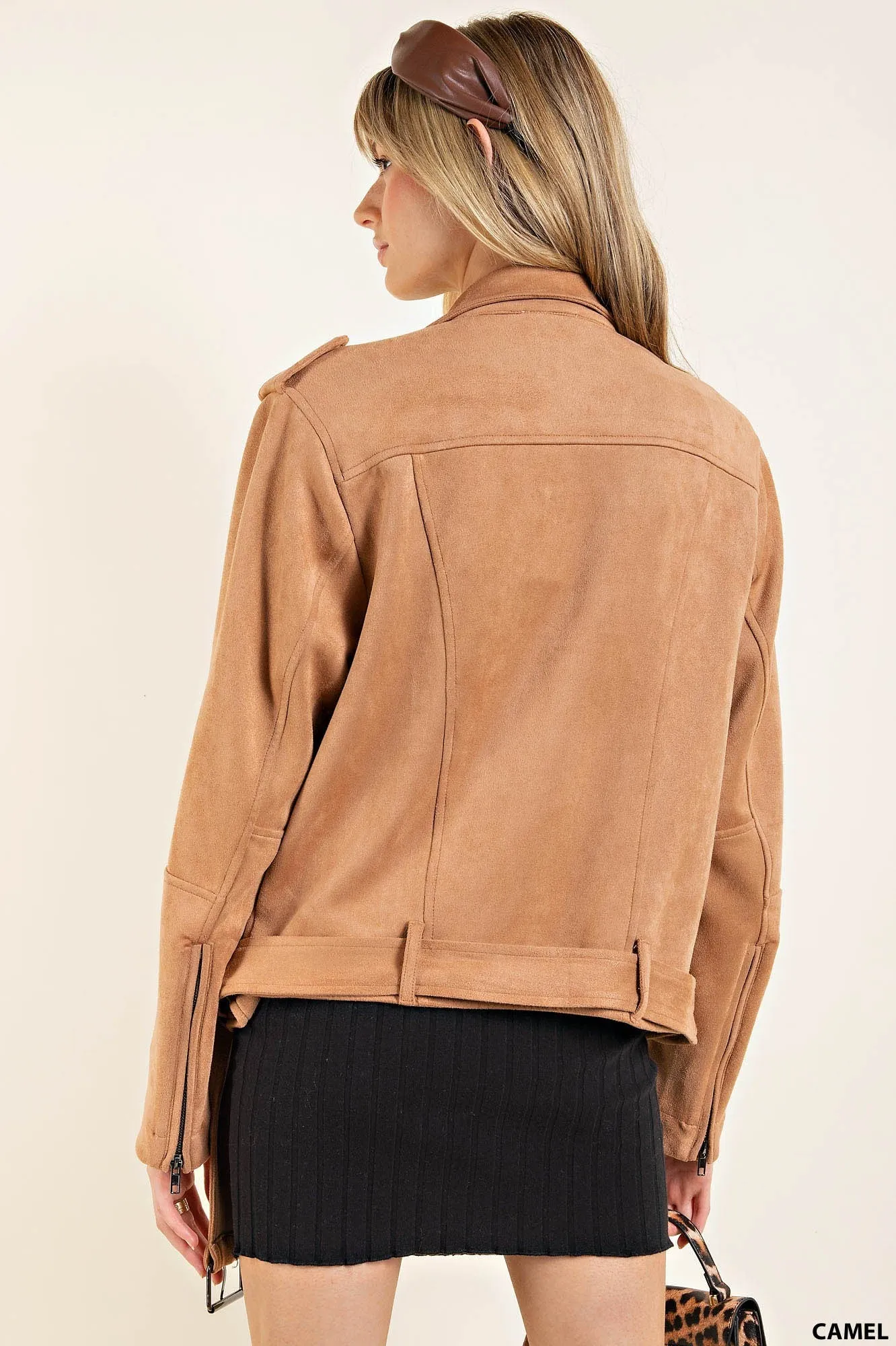 Soft and Cozy Suede Moto Jacket