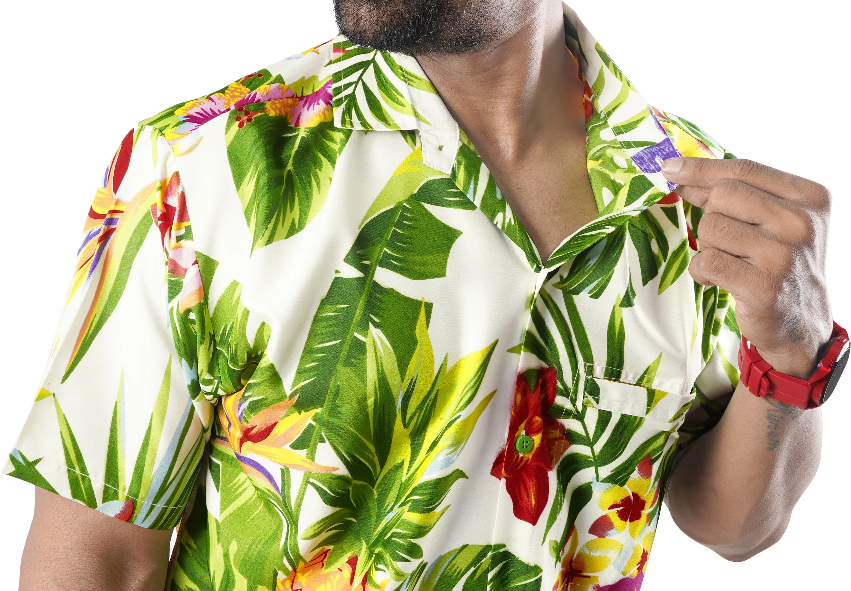 Stylish Hawaiian Men's Shirts with Fruit and flower print