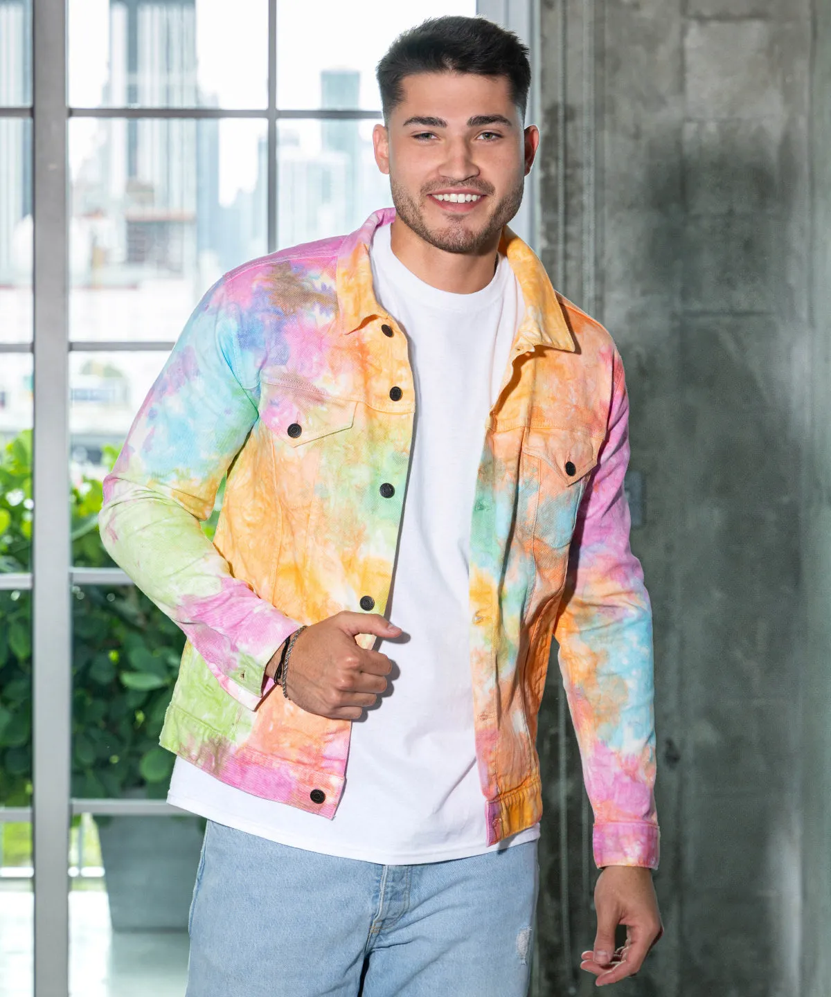 Tie-dye denim jacket | Eternity