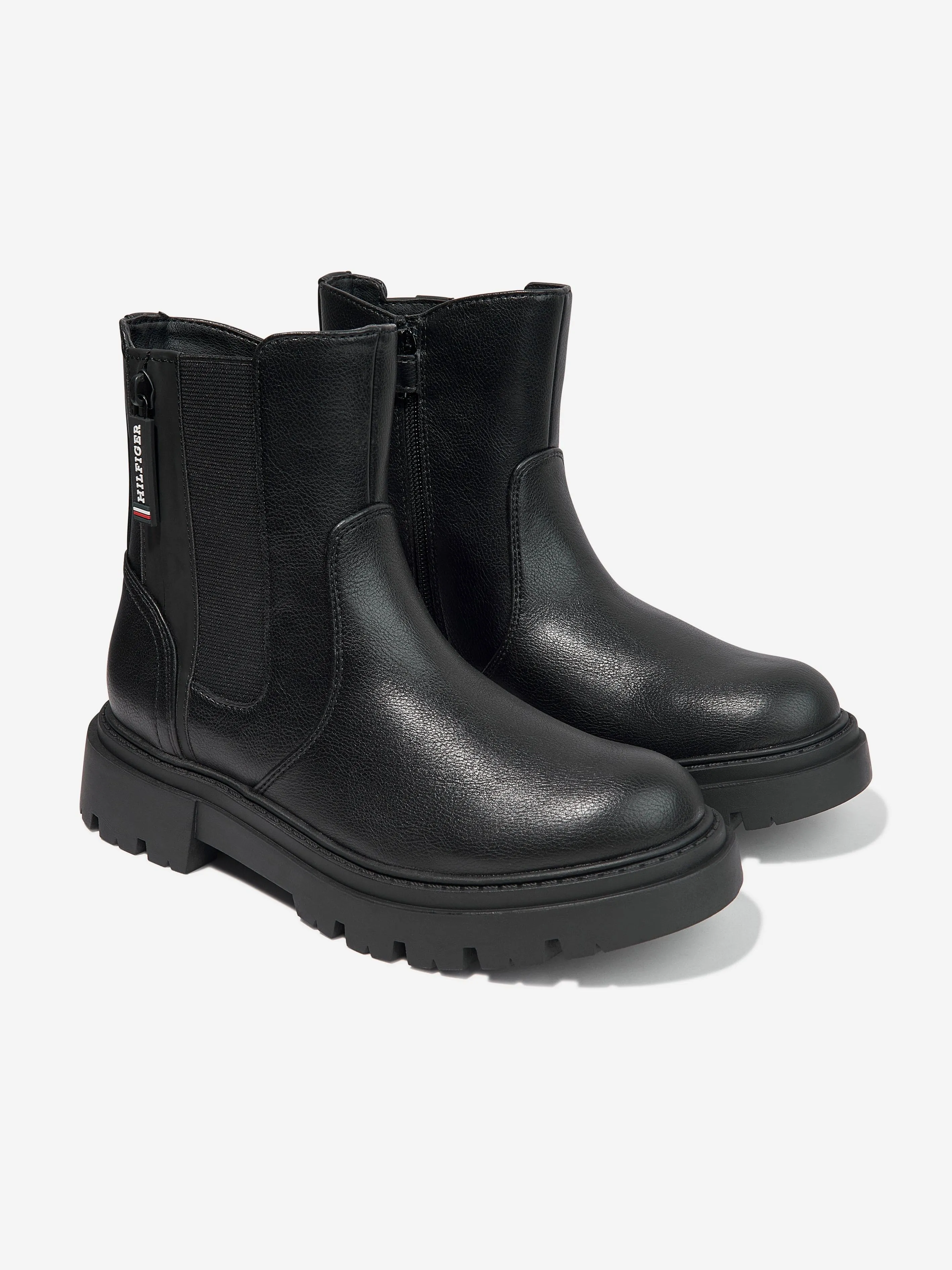 Tommy Hilfiger Girls Hester Chelsea Boots in Black