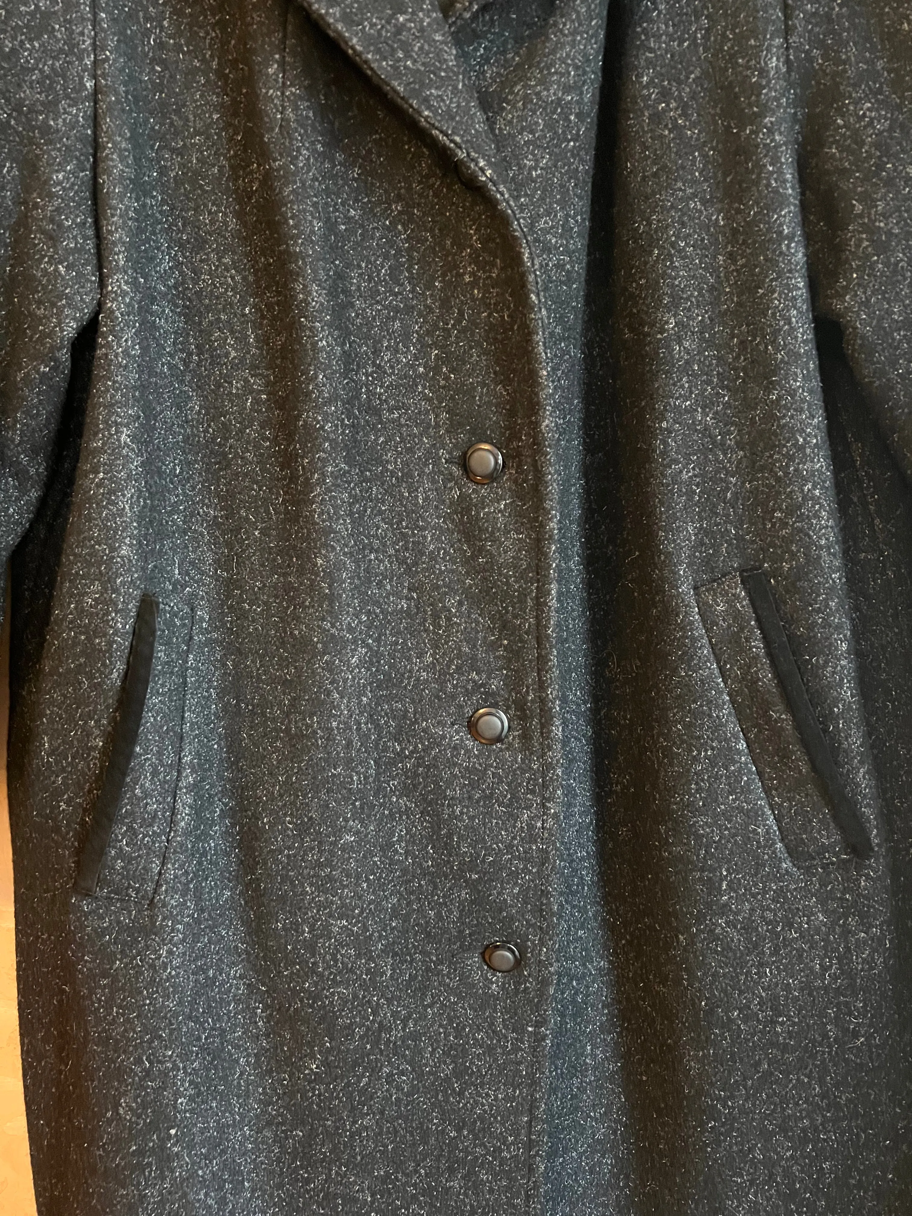 Vintage 60's Salt & Pepper Wool Coat (2XL)