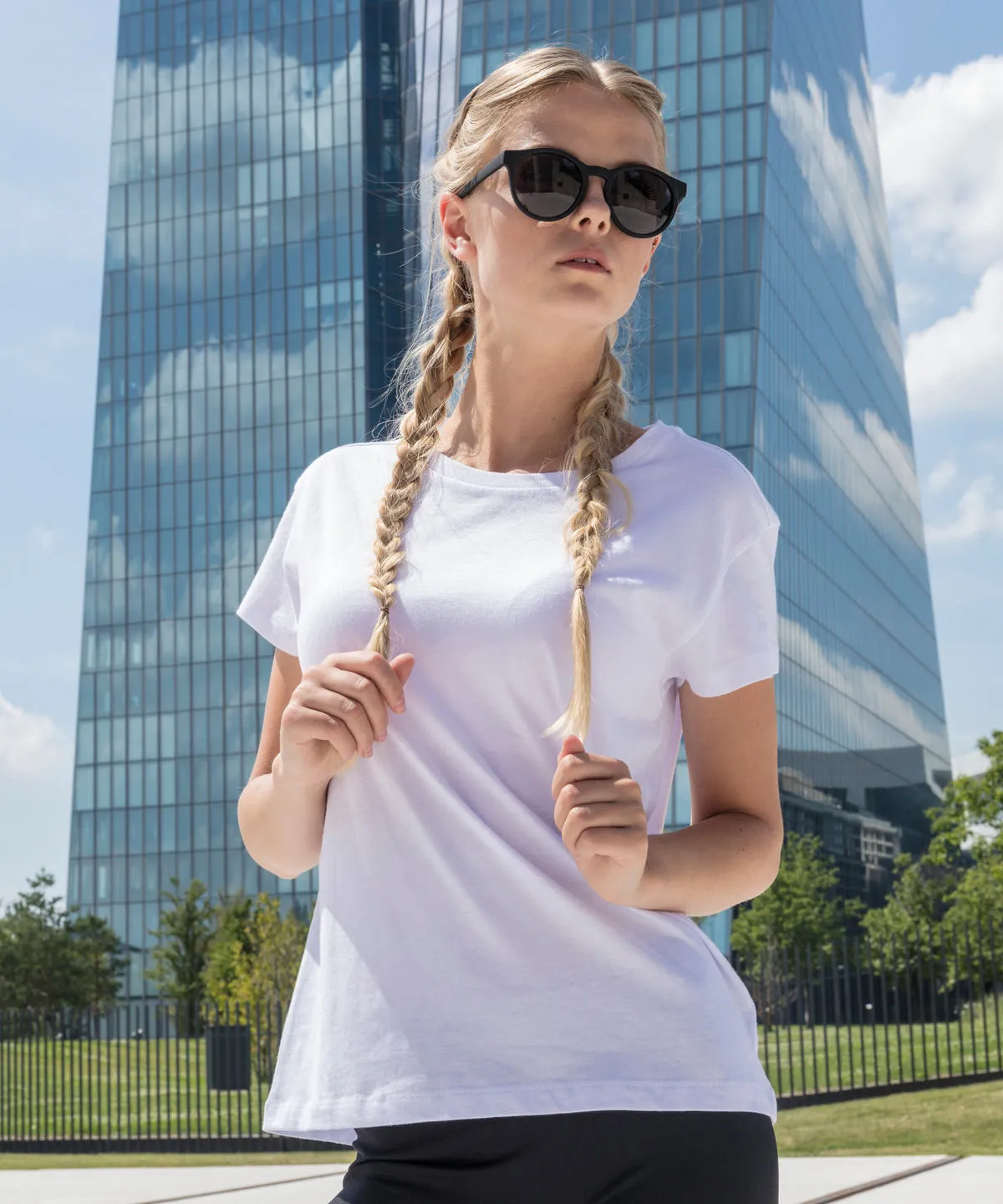 Womens box tee | White