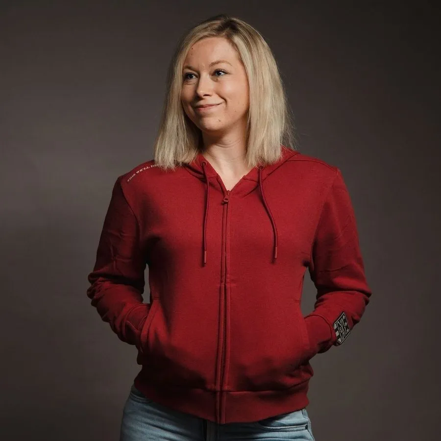 Women's Elite Full-Zip Hoodie - Red Plum