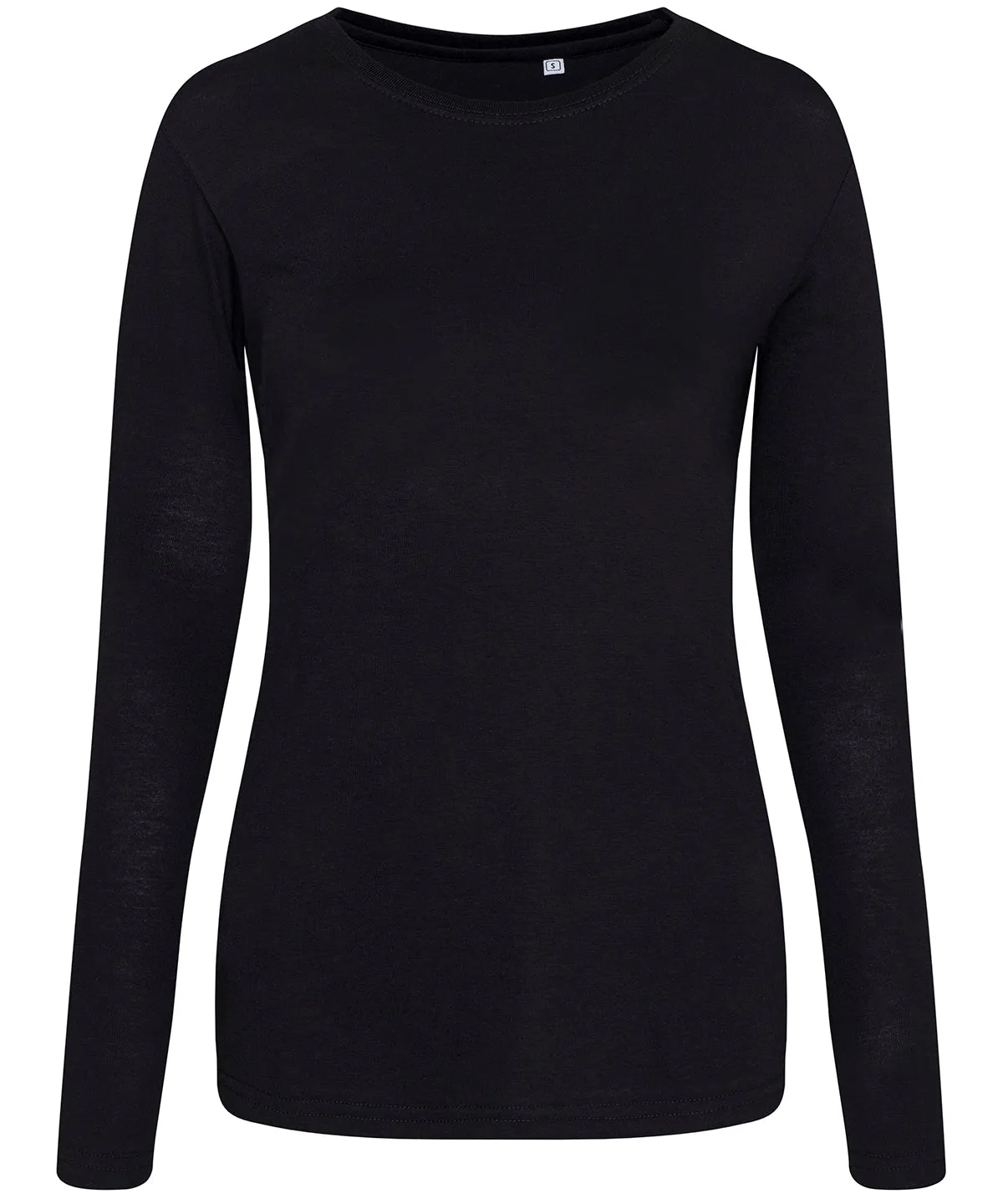 Womens triblend T long sleeve | Solid Black