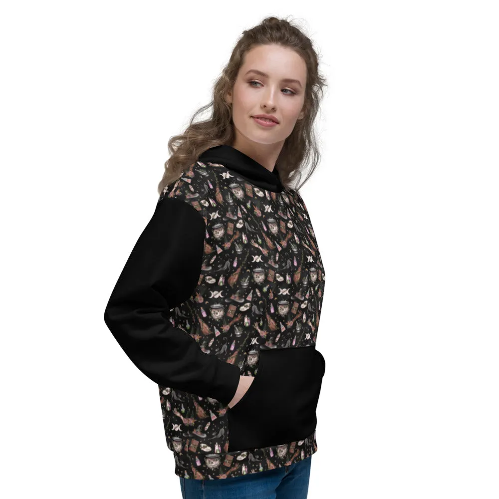 Woodland Witch Unisex All-Over Print Hoodie